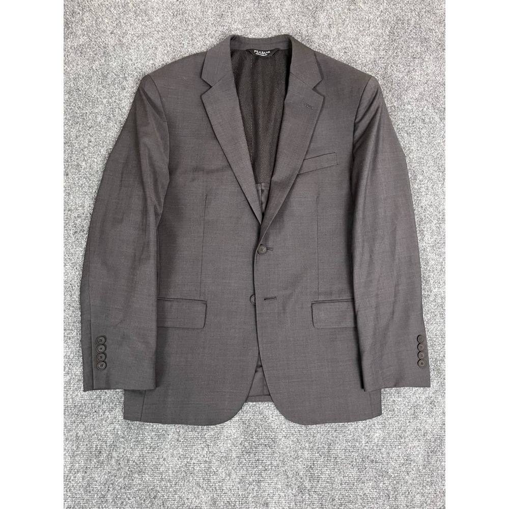 JoS  A Bank Traveler Col.Brown  Men Blazer Gray Slim Fit Wool Polyester Size 40S